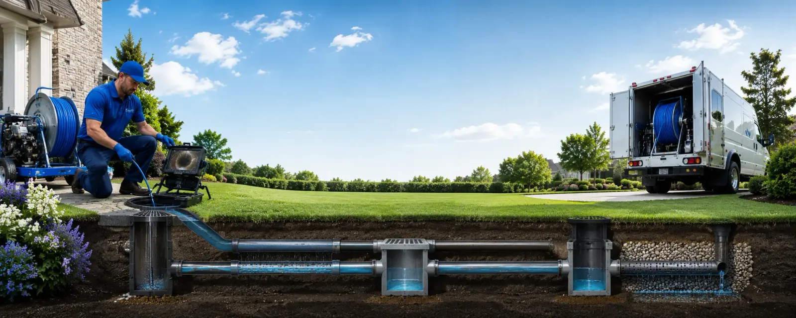 Outdoor drain cleaning information for Walkertown, NC